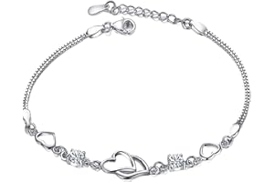 Couawaticy Healing Crystals Link Bracelet Layered Natural Gemstones Beads Elastic Stone Bangle Gifts 925 Fashion Birthday Presents Adjustable Friendship Bracelets Bangles For Womens