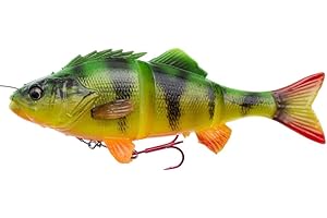 Savage Gear 4D Line Thru Perch Leurre en caoutchouc pour pêche au lancer