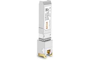 6COMGIGA 10GBase-T SFP+ RJ45 Copper Module Transceiver for Intel, Netgear, Ubiquiti, and Other Open Switch, up to 30m