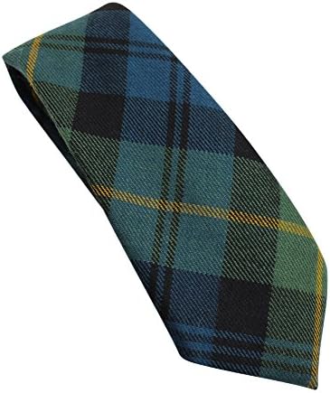 100% Wool Authentic Traditional Scottish Tartan Neck Tie - Gordon Muted