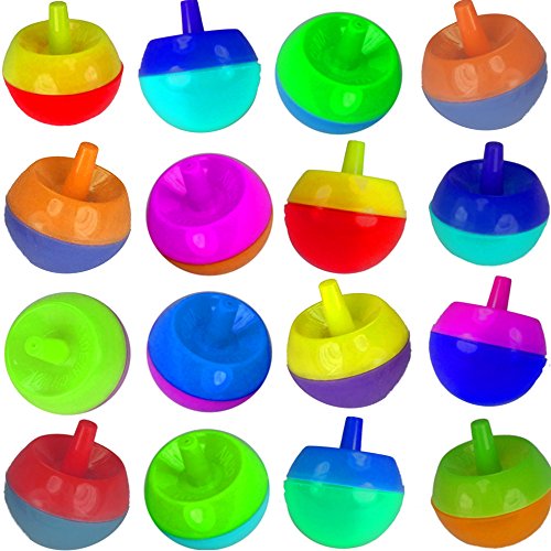 German Trendseller® - 12 x Magische Bunte Kreisel ┃ -NEU- ┃ Kindergeburtstag ┃ Mitgebsel ┃ Farbenfroh ┃ Stehauf - Kreisel ┃ 12 Stück