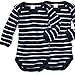 Wellyou Baby Bodysuit Long-Sleeved Navy White Stripes, Set Of 2 Size 92-98cm, 16-28 Months