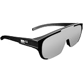 Approved Solar Eclipse Glasses, Fit-Over Oversize Overlapping for Prescription Glasses, ISO 12312-2:2015 Certified, CE EPI Ca