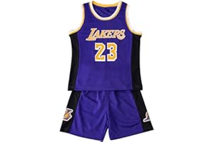 TENHCREEK Maillot de Basket Enfant-Tenue Basket Garcon,2 Pièces-Ensemble Baskets Enfants Gilet et Tenue Basketball Enfant Court pour,Maillot Baskets Enfants Le Cadeau pour Les Garçons de 4-14 Ans