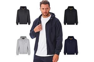 Iron Mountain Męska odzież robocza z recyklingu przędza przyjazna dla środowiska antypoślizgowa elastyczna wygodna miękka polarowa bluza z kapturem zapinana na zamek błyskawiczny, granatowa, duża