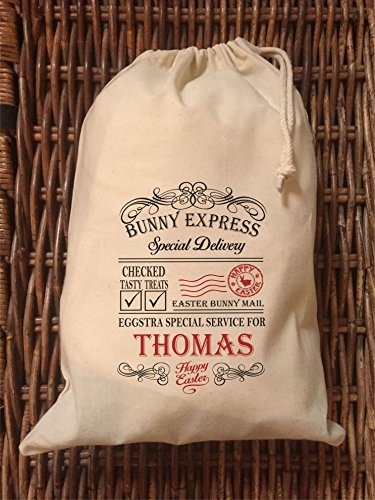 Personalised Bunny Express Easter Gift Bags Various Sizes