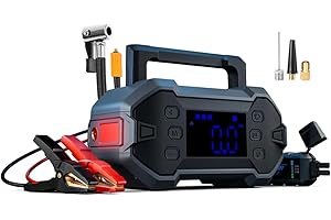 ‎GREEN KEEPER Starthilfe Powerbank 3000A Tragbarer 12V Starthilfekabel & Booster für 8.0L Benzin/Diesel Auto Starthilfe Safe Jump Starter Autobatterie Booster KFZ mit Kompressor alle Wetterlagen