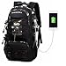 Produktbild Rucksack Herren mit USB Canvas Outdoor Laptop Rucksack 15,6 zoll 1Smile Sport Backpack Multifunktionales Paket Traveling Camping Rucksäcke