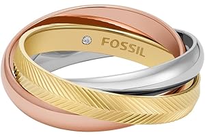 Fossil Anello Da Donna in acciaio inossidabile