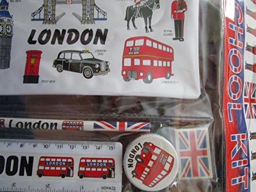 “I Love London” UK Britain British Collectible School Kit Souvenir! Souvenir / Speicher / Memoria! Stylish, Unique, #1 School Kit! British Heritage Collectible Souvenir! A Distinctive and Memorable Present! Complete School Set, Charming Souvenir for Students and Adults Alike! Kit Scolaire / Schule Kit / Kit Scuola / Kit Escolar!