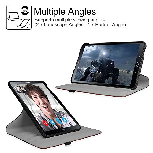 Fintie Samsung Galaxy Tab A 10.1 Hülle – 360° Drehbarer Stand Smart Cover Case Schutzhülle Tasche Etui mit Ständerfunktion Auto Schlaf / Wach Funktion für Samsung Galaxy Tab A 10,1 Zoll T580N / T585N Tablet (2016 Version), doppelfarbig - 4