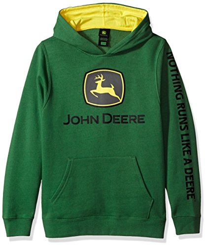 John Deere Tractor Big Boys' Youth Pullover Fleece Hoody Sweatshirt