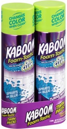 Twin Pack Kaboom Foam-Tastic Fresh Scent Bathroom Cleaner, 19 oz, 2 count by Kaboom Cleaner