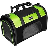 Transporttasche Tragetasche Haustiertasche Hund & Katze Grün/Schwarz versch. Größe S-M - 002F/2002 - Größe Klein (S)