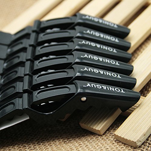 HSL 6 stuck plastik vereiste salon ein alligator haare abschnitt clips schwarz - 5