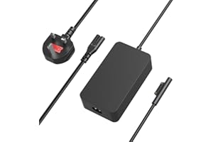 YISHIFD Surface Charger for Microsoft Surface Pro 9/Pro 8/Pro X/Pro 7/Pro 6/Pro 5/Pro 4/Pro 3,Surface Book 3 2/1,Surface Laptop 5/4/3/2/1 Studio, Surface Go Tablet, 65W Windows Surface Laptop Charger