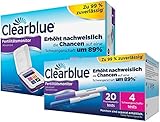 Sparset Clearblue Advanced Fertilitätsmonitor + Clearblue Fertilitätsmonitor 20 Teststäbchen 1 Set