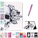 Produktbild Romtronic Cute Colorful Flip Tasche PU Leder Abdeckung Stand Schutzhülle für Samsung Galaxy Tab A6 10.1 Pouces SM-T580 / SM-T585 + 1 x Schwarz Stylus (Design 05)