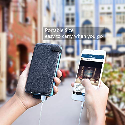 ADDTOP Power Bank Solare 25000mAh, Impermeabile IPX7, Con 2 Porte USB E 9 LED, Per Smartphone, Tablet E Attività Outdoor