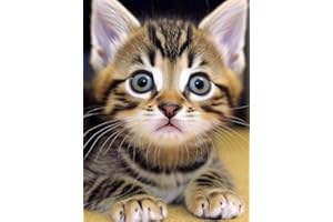 VAIIEYO Kit d'art diamant 5D pour adultes - Peinture à strass ronds - Peinture par numéros - Toile pour décoration murale d'intérieur - 30,5 x 40,6 cm