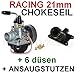 Produktbild SPORT VERGASER 21mm CHOKEZUG ANSAUGSTUTZEN für MINARELLI 50 AM3 AM4 AM5 AM6