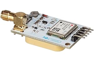 Whadda Module GPS U-BLOX NEO-7M pour Arduino, Haute sensibilité, interfaces SMA et TTL, EEPROM, Micro-USB