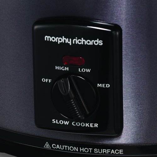 Morphy Richards Slow Cooker 48703 in schwarz, 3,5l mit Schmorfunktion - 7