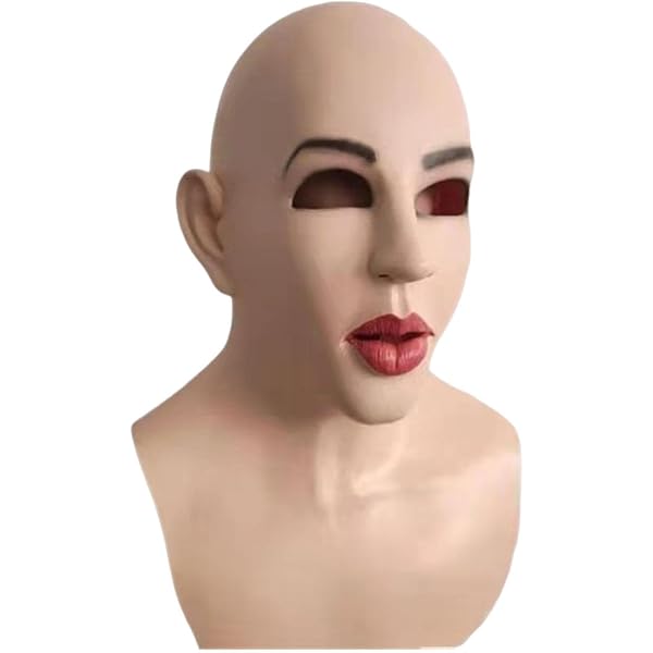 Maschera realistica da pop star in schiuma di lattice