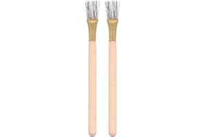 SEWACC 2 Pcs Texture Acier Brosse Kits De Bricolage Ensemble De Ciseaux Outils De Bricolage Grattoir d'argile De Poterie Outils De Sculpture d'argile De Poterie Outils De Sculpture