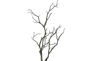 BESPORTBLE 3 Ramas de árbol secas de Cuernos Artificiales para ramitas de árbol de Bruja, Cuernos Secos para jarrón, Manualidades, Bodas, Fiestas, decoración del hogar, Color Verde