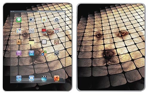 Preisvergleich Produktbild Royal Sticker, selbstklebend, für Tablet Chien Design iPad