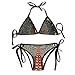Produktbild Fashion Women Weird Woman Printing Sexy Two-Piece Bikini Set Beach Bathing Suit
