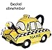 Produktbild Design - Kaffeekanne / Teekanne - " gelbes Taxi Auto " - incl. Name - stabil aus Porzellan / Keramik - mit Deckel & Henkel - für 2 Liter - Kaffee Tee Milch / Milchkanne - trinken Kanne Service - edel - Fahrzeug New York NYC Yellow Cab - Fahrzeuge USA - für heiße und kalte Getränke