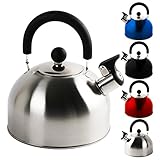 Für herkömmliche Herde - Mit dem Kessel können auf allen herkömmlichen Herden das Wasser erhitz beziehungsweise gekocht werden. Der Teekessel verfügt über einen wärmeisolierenden Griff um Verbrennungen zu vermeiden.