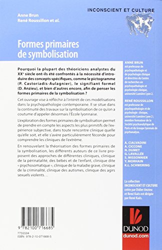 Book's Cover of Formes primaires de symbolisation