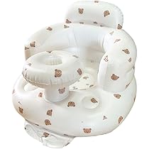 Opblaasbare stoel voor baby, ingebouwde luchtpomp, baby rugsteun bank, peuter vloerstoel, opblazen stoel voor baby's 3-36 maanden, ondersteuning stoel peuter stoel