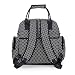 Zicac Baby Dot Printed Multi Function Large Capacity Waterproof Oxford Diaper Nappy Changing Bag Nursery Top Handle Satchel Bags Set Mummy Backpack Shoulder Bag (Black)