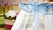 Scheppend Baby Cot Insect Nets Mosquito Nets + Holder(blue)