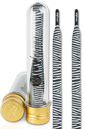 Preisvergleich Produktbild Ivybands® / IVYLACES® Zebra Fitness / Premium Schnürsenkel / Schuhband ILACE002