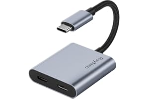 RayNeo USB-C to Glasses Charging Adapter, Charge and Play Compatible with Switch 2, Steam Deck, ROG Ally, PS4/5, Xbox, Mac mini, Laptop, Support 100W PD Charging 4K@60 Hz Compatible.