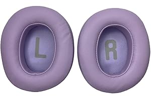 TECINITY Wymienne Nauszniki do JBL Tune 700 (700BT)/710(710BT)/720(720BT)/750(750BT, 750BTNC), Zapasowe Nauszniki do JBL Tune 760(760NC), Miękka Skóra Proteinowa (Fioletowy)