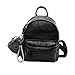 Produktbild Frauen Mädchen Damen Mode Mini Pu Leder Rucksack Umhängetasche Rucksack Weiß Schwarz,Black-OneSize