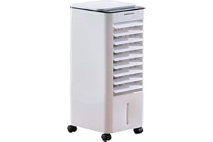 AWAN MARKETING 6.5L Portable Air Cooler Evaporative Fan With Remote Control LED Display - White
