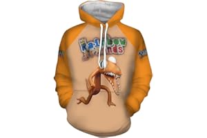 Gooyeh Sudadera con capucha para juegos de anime, diseño de arco iris, con estampado en 3D, para niños y niñas