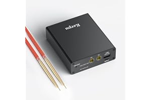 Punktschweißgerät für akku, Kerpu Punktschweißgerät für Batterien, Taschengröße, 11 Stufen einstellbar, 5000mAh Wiederaufladbare Batterie, 2M Nickel-Chip, zum Herstellen von Batteriepaketen