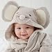 hibote Baby Hooded Nightgown Cartoon Squirrel Flannel Sleepwear Girls Boys Homewear Pajamas Kids Soft Bath Robe 0-3 years