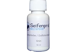 ‎SEIFENPROFIS Seifenprofis 50 ml Seifenfarbe (Grün) Badebomben 100% vegan biologisch Farbe zur Seifenherstellung Normal- oder Pigmentbasis