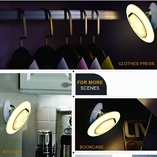 Bovon Motion Sensor Night Light, Portable 360° Rotating Sensor Step Light LED Dimmable Rechargeable PIR Security… - Image 6