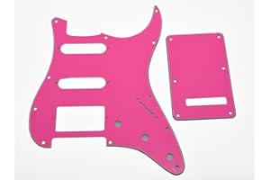 kaish ST Strat HSS gitara Pickguard okładka Trem-Cover Backplate Pink dla nas/meksykańskiego Stratocaster