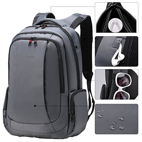 Fubevod Business Laptop Rucksack Herren 15 6 Zoll Notebook Rucksack / Rucksack mit Laptopfach/Laptop Backpack - 4